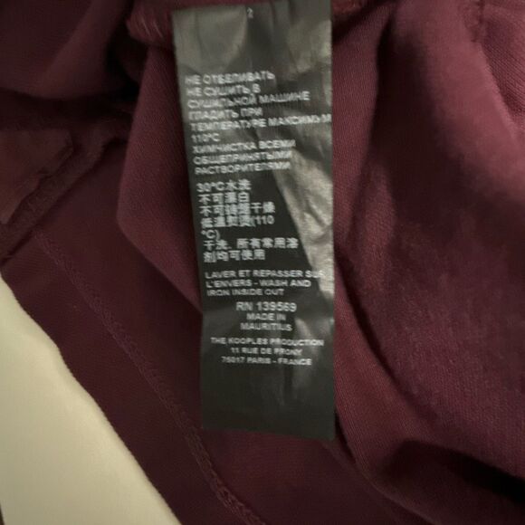 The Kooples Sport Burgundy Polo Shirt (Fitted, Size S) - Picture 5 of 7